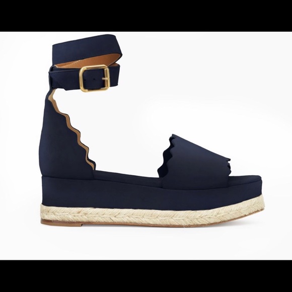 lauren espadrille wedge sandal chloé